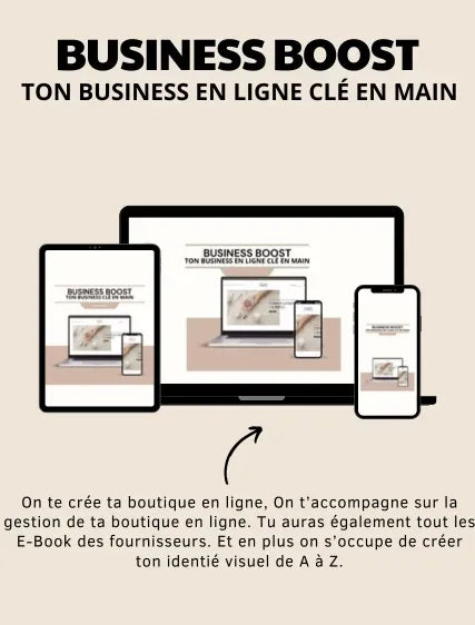 BUSINESS BOOST: TON BUSINESS CLÉ EN MAIN